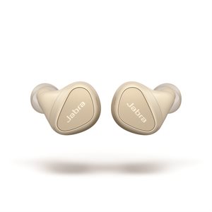 Jabra Elite 5 Wireless Bluetooth Hybrid Noise Cancellation Earbuds Titanium Gold Beige