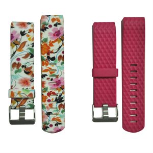 Affinity Fitbit Charge 2 Band Duo Pack TPU, Floral