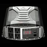 Onduleur de qualité professionnelle Cobra PRO de 1 500 watts - Noir argenté