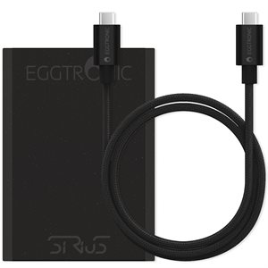 Einova Sirius 65W USB-C Universal Power Adapter, Microsoft Bundle - Black