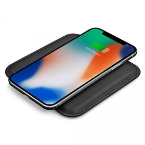 Eggtronic Leather Wireless Charging Pad - Black